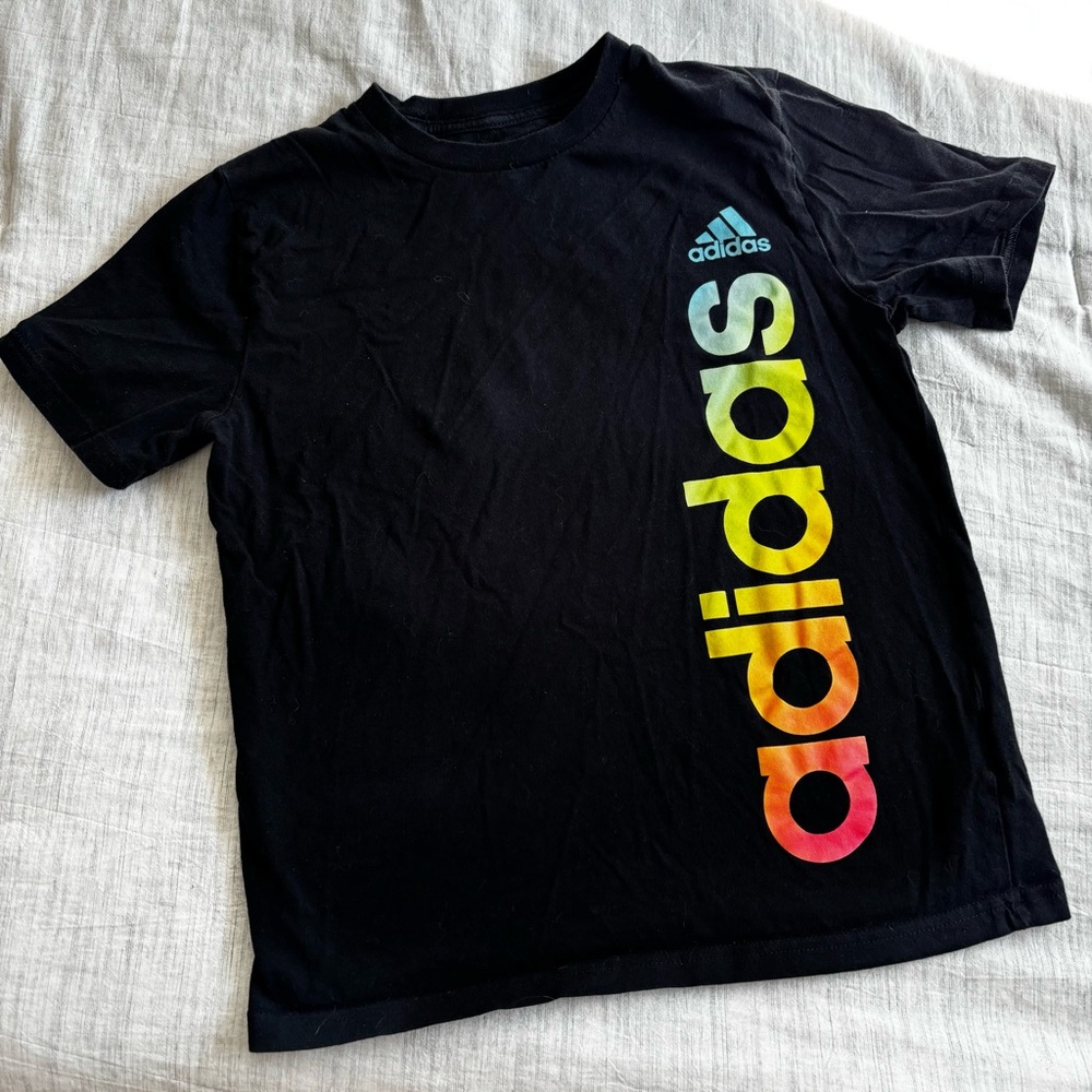 Adidas Black Tee Size Small 8